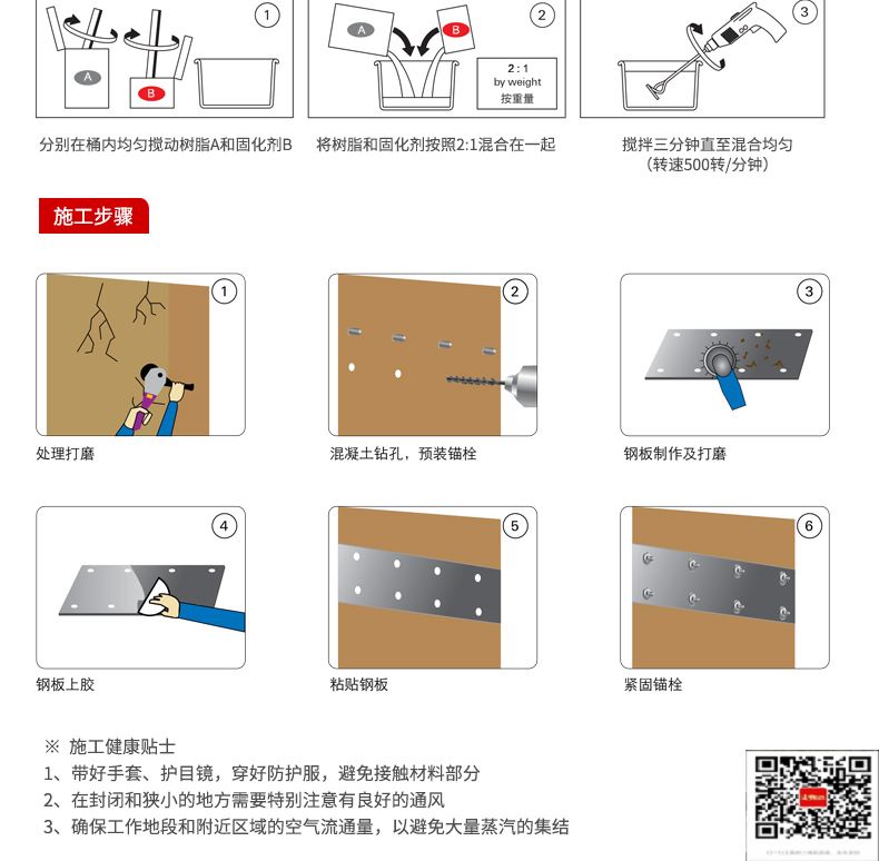 包钢禅城粘钢加固施工过程